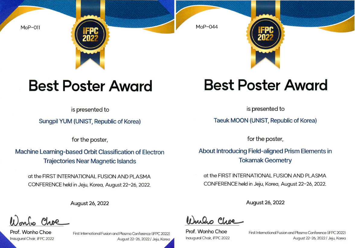 Best Poster Awards from iFPC2022